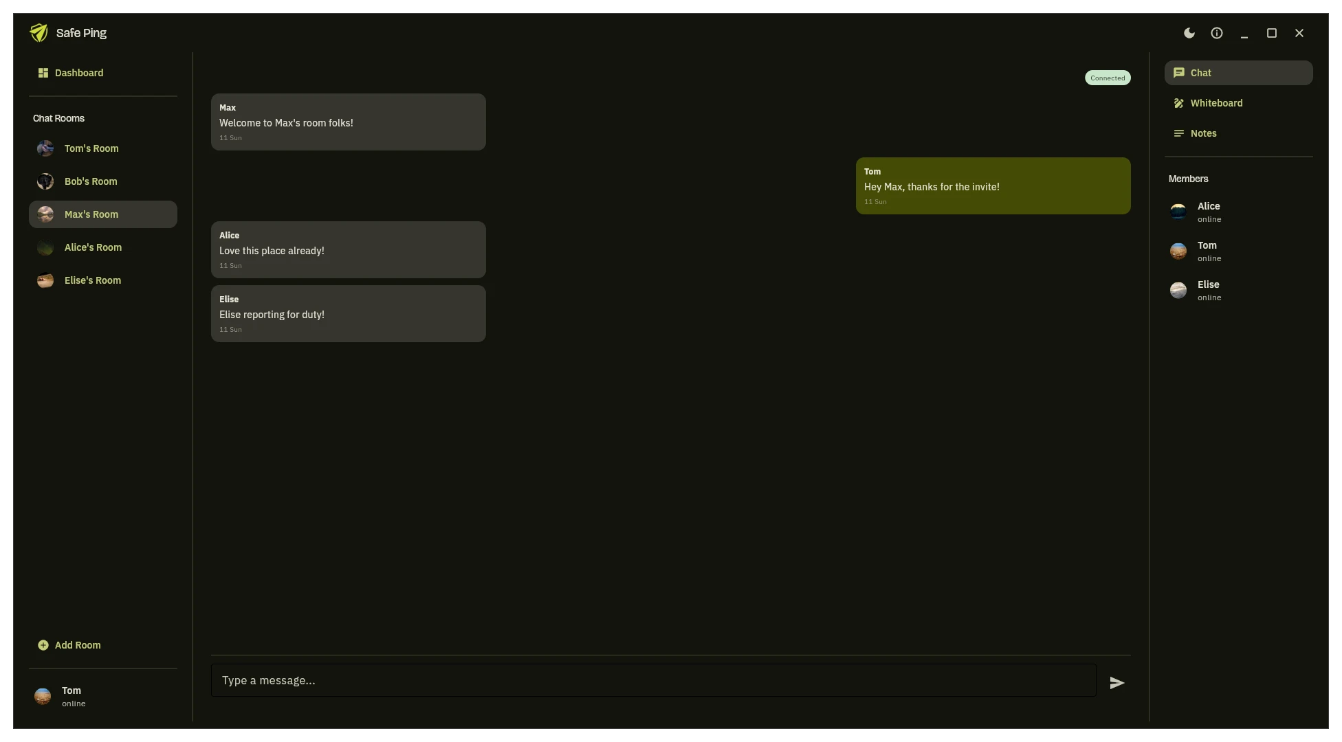Screenshot of Safe Ping