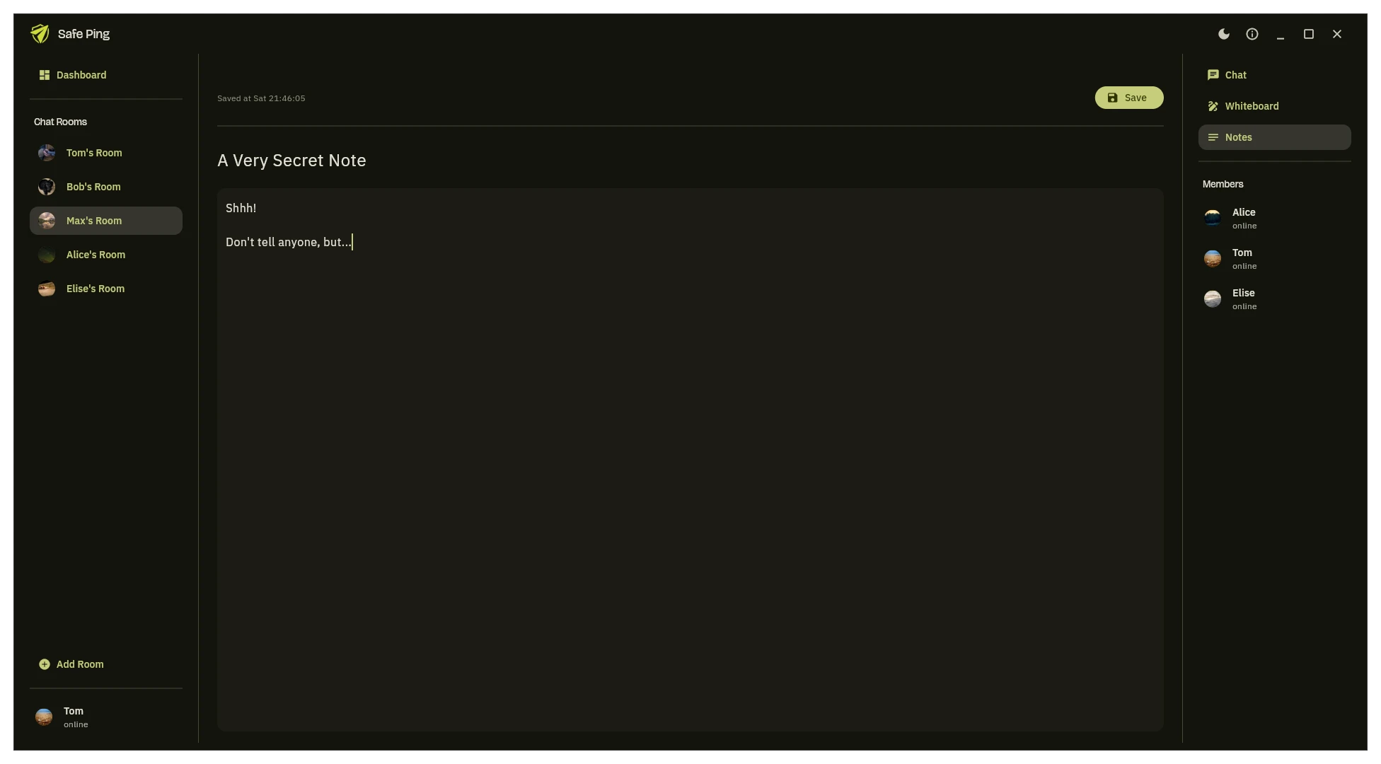 Screenshot of Safe Ping