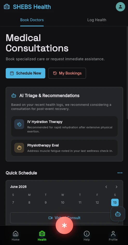 Screenshot of SHEBS